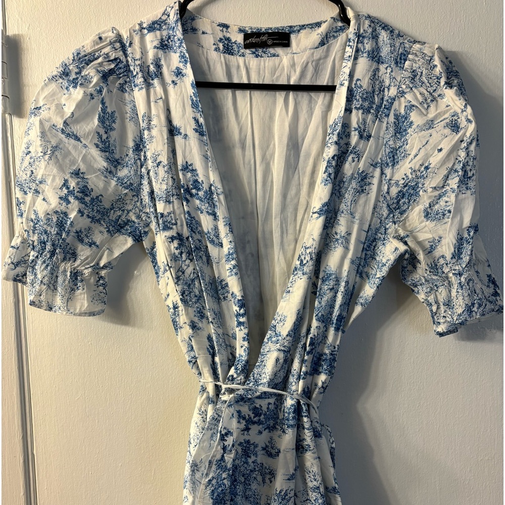 Ruffled shoulder dress